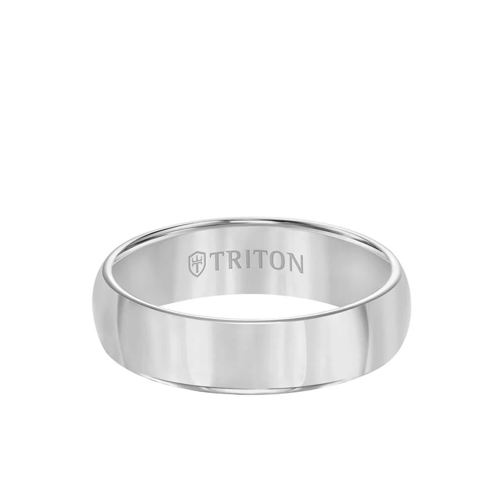 6MM Tungsten Carbide Ring - Domed Bright Finish and Round Edge - Image 3