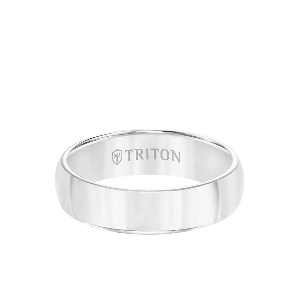6MM Tungsten Carbide Ring - Domed Bright Finish and Round Edge - Image 7