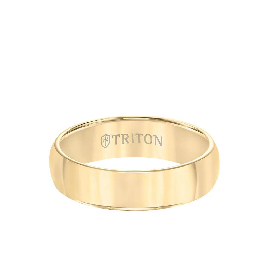 6MM Tungsten Carbide Ring - Domed Bright Finish and Round Edge - Image 8