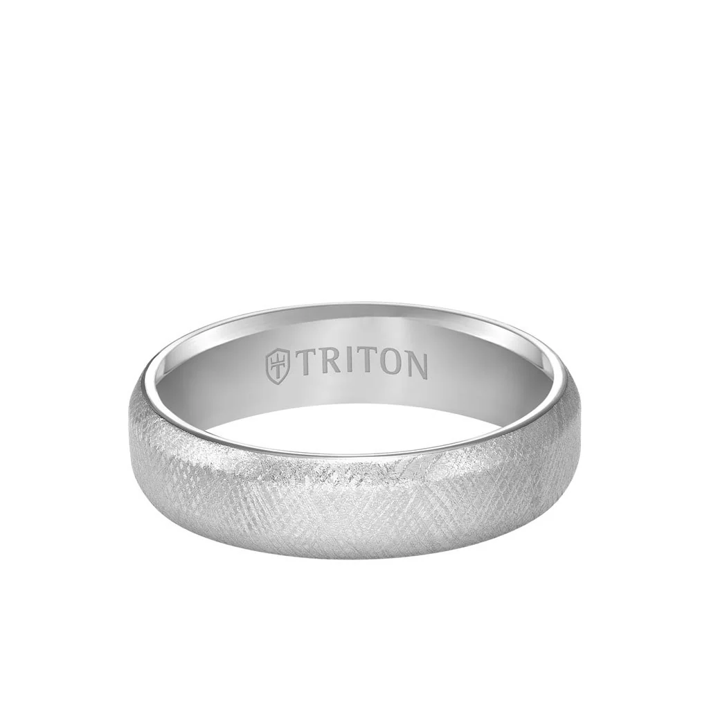 6MM Tungsten Carbide Ring - Florentine Center and Bevel Edge - Image 4