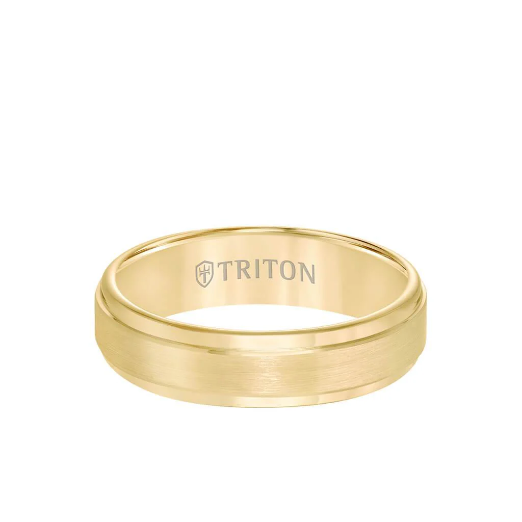 6MM Tungsten Carbide Ring - Satin Finish Center and Step Edge - Image 10