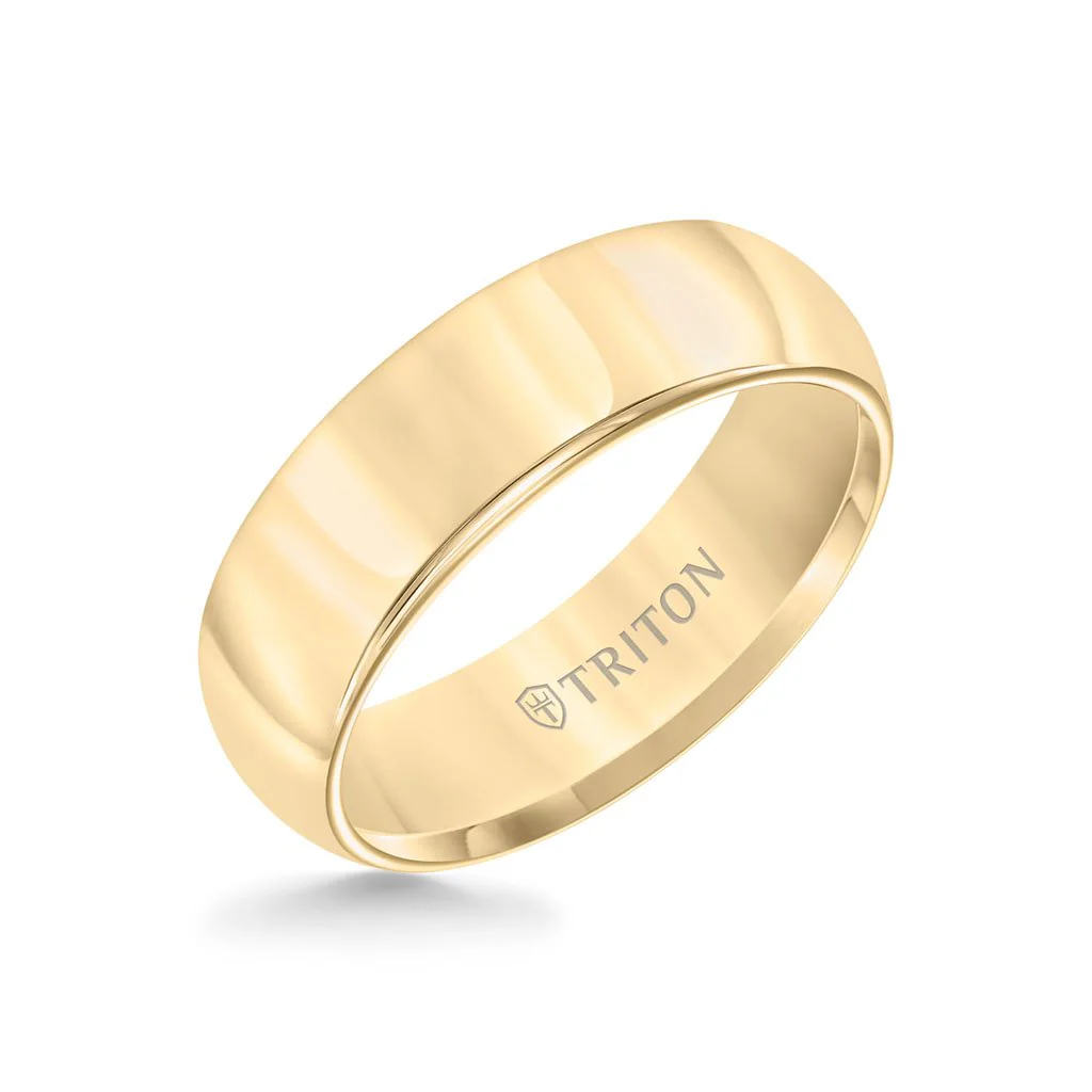 7MM Tungsten Carbide Ring - Bright Finish Domed Center and Round Edge - Image 7