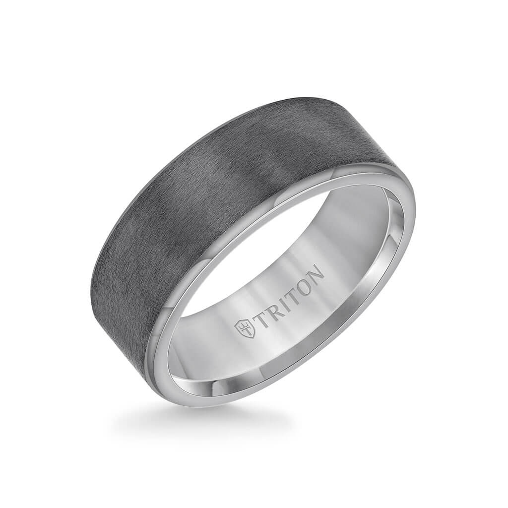 8MM Tantalum Ring - Satin Finish Dome - Image 3
