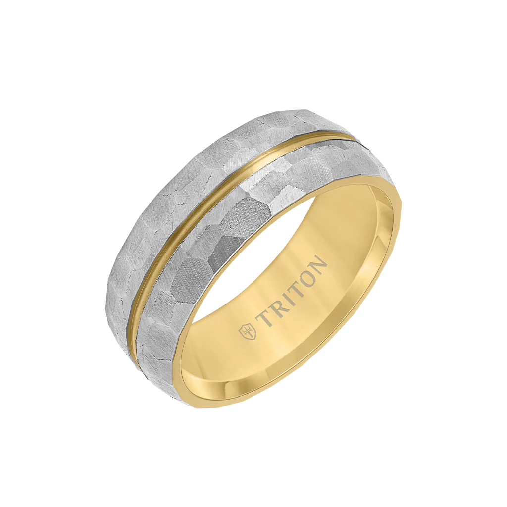 8MM Titanium Ring with Brushed Finish - Image 5