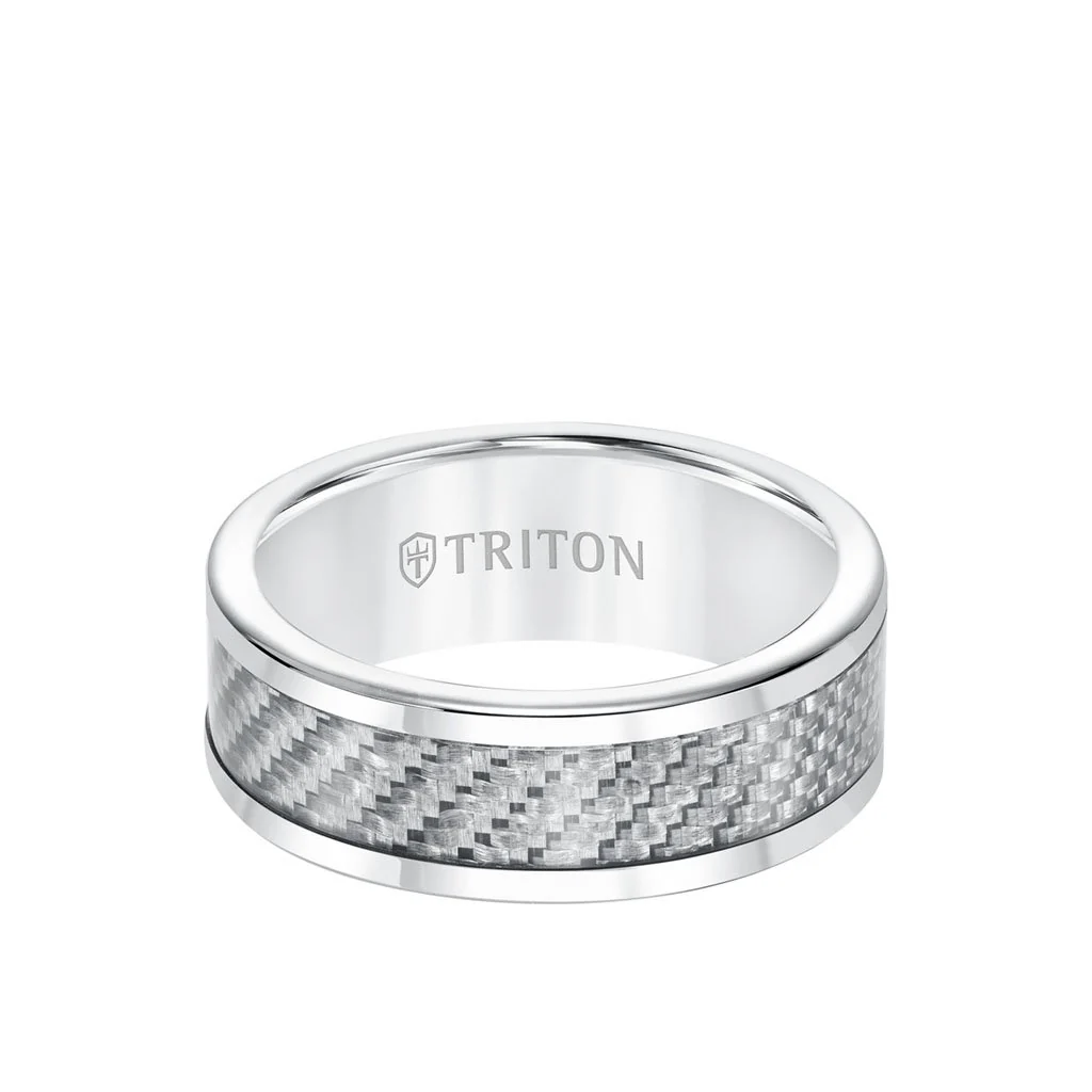 8MM Tungsten and Carbon Fiber Ring - Image 10