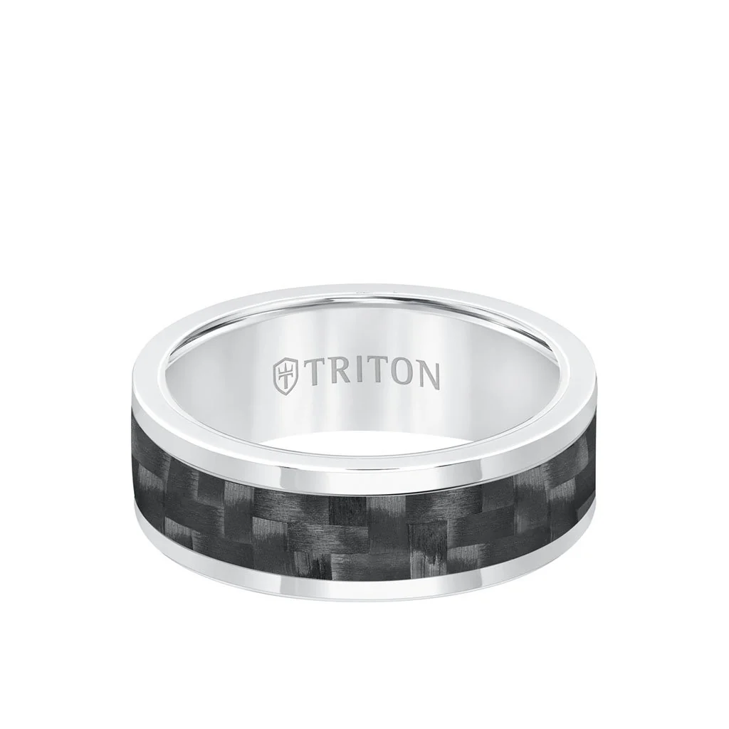 8MM Tungsten and Carbon Fiber Ring - Image 6